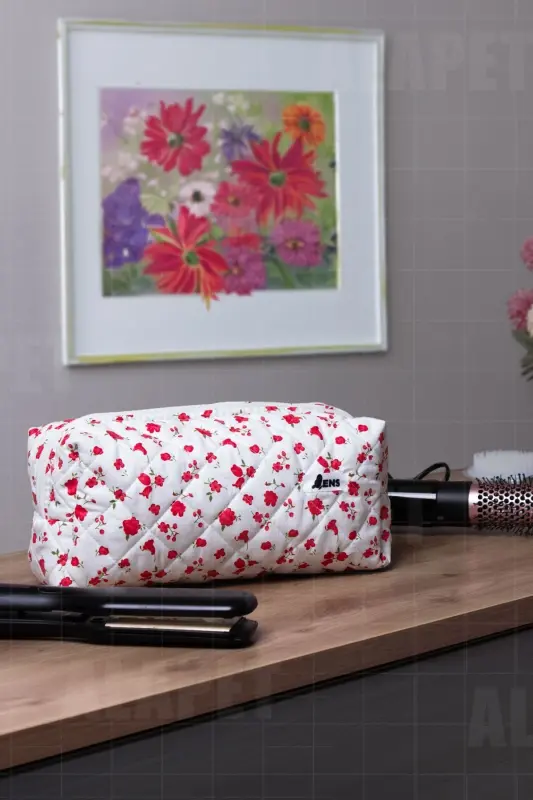 Dyson Tüm Parçalar Için Uyumlu Çanta Düzleştirici Ve Saç Maşası Çantası Lale-Lale Deseni - 3