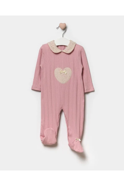 Джемпер для новорожденных девочек с длинным рукавом, 100% хлопок, с воротником-бейби, в подарок, с пинетками, 3-9 месяцев - 7