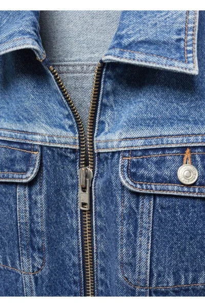 Джинсовая куртка с контрастом - 6