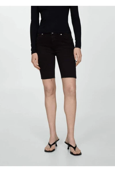 Джинсовые бермуды с зауженным низом - 1