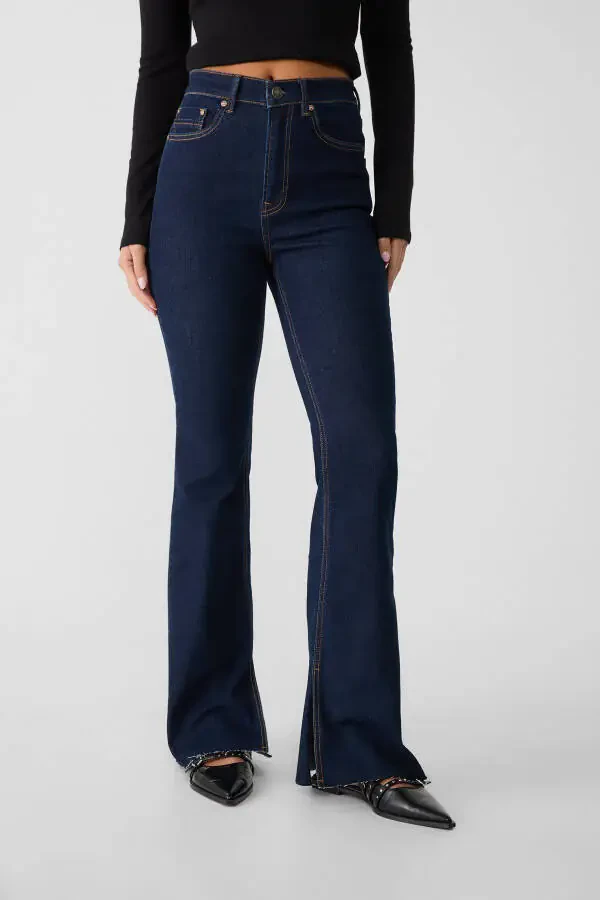 Джинсы D74 Slim Fit с испанским кроем - 2