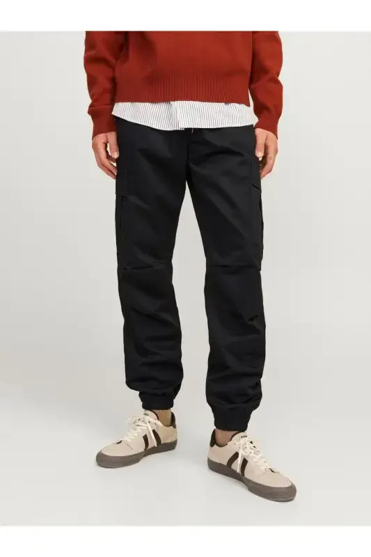Джинсы карго Jack&Jones 12258324 JPSTKANE JJROUPE JOGGER Черные - 4