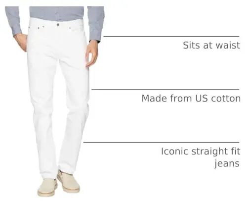 Джинсы Levi's Men's 501 Original Fit (также доступны в размерах Big & Tall) - 4