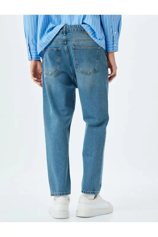 Джинсы Loose Fit - Steve Jean-Indigo - 4