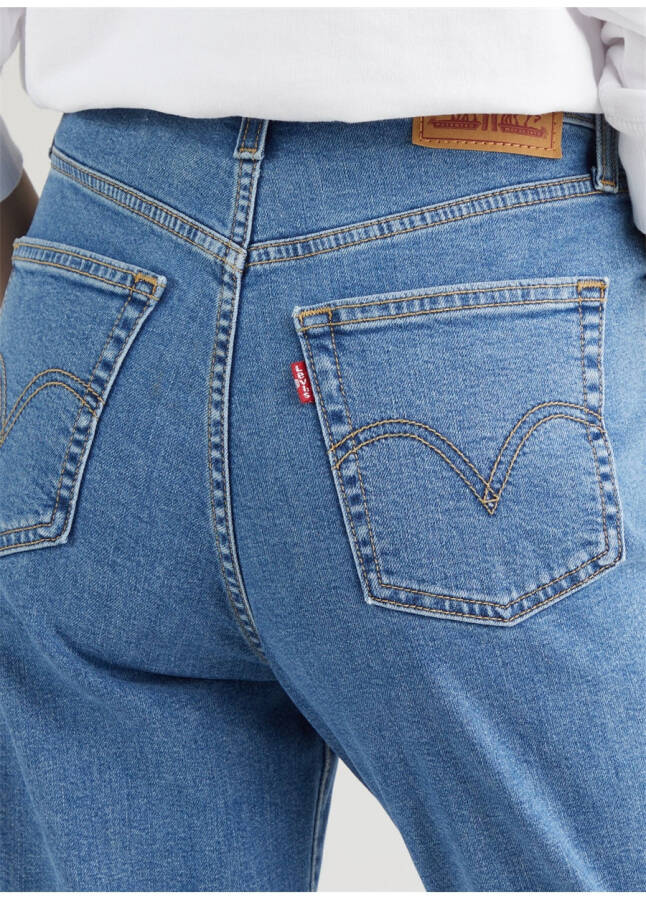 Джинсы Mom Levi's светло-голубого цвета для женщин с высокой талией FYI - 35