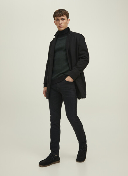 Джинсы мужские Jack & Jones 12202099_JJITIM JJORIGINAL CJ 789 N Черные, прямой крой, slim fit, стандартная посадка - 1