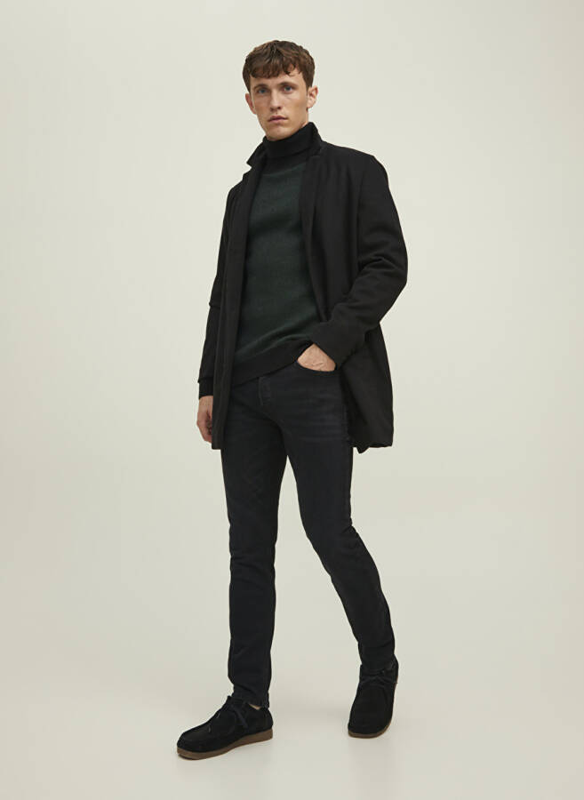 Джинсы мужские Jack & Jones 12202099_JJITIM JJORIGINAL CJ 789 N Черные, прямой крой, slim fit, стандартная посадка - 1