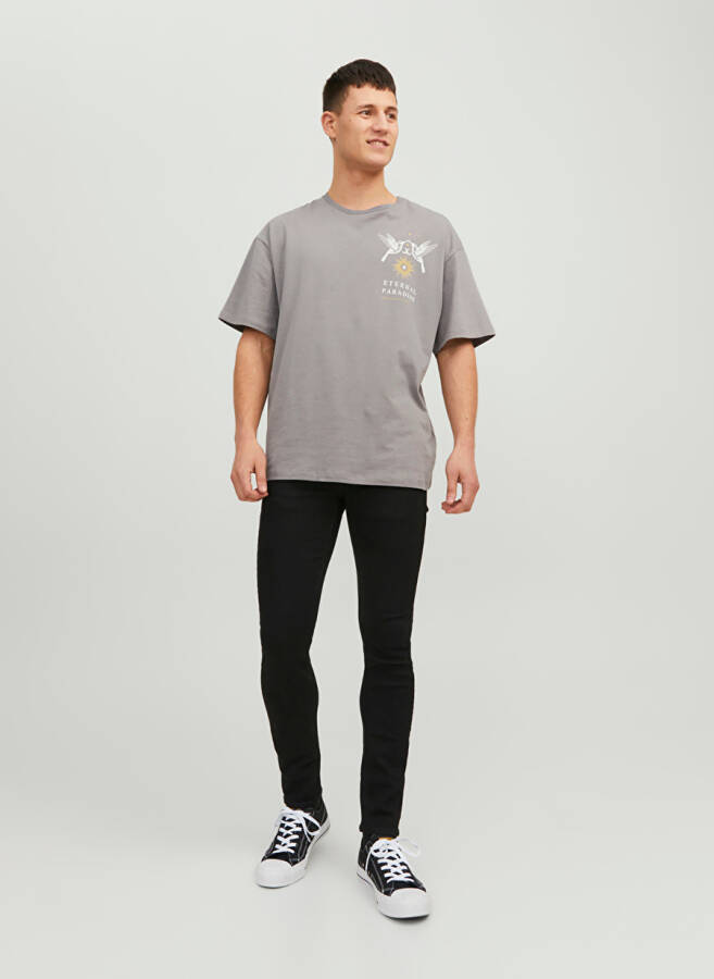 Джинсы мужские Jack & Jones 12237365_JJILIAM JJORIGINAL MF 773 черные, заниженная талия, skinny fit - 3