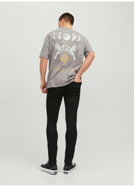 Джинсы мужские Jack & Jones 12237365_JJILIAM JJORIGINAL MF 773 черные, заниженная талия, skinny fit - 12