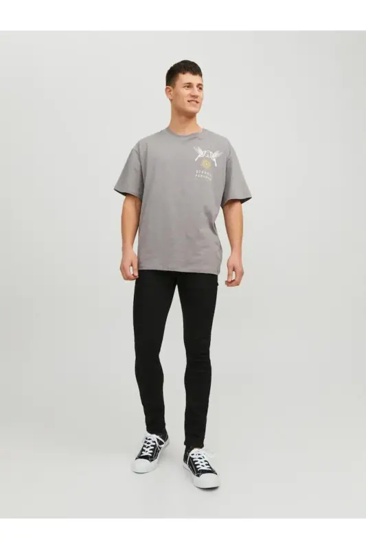 Джинсы мужские Jack Jones JJLIAM MF 773 - Черный деним - 5