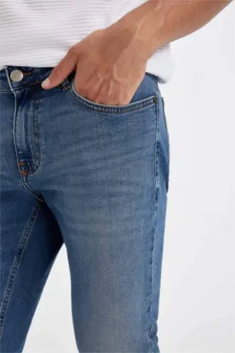 Джинсы Pedro Slim Fit узкого кроя с зауженными штанинами, обычная посадка, мятно-синий - 6