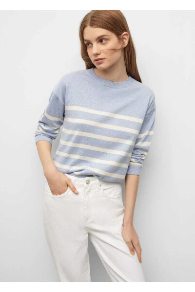 Джинсы прямого кроя с рваными деталями - 6