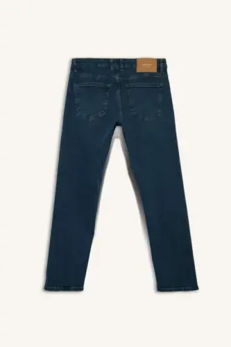 Джинсы Sergio Regular Fit прямого кроя с нормальной посадкой и штанинами-трубами темно-зеленого цвета - 3