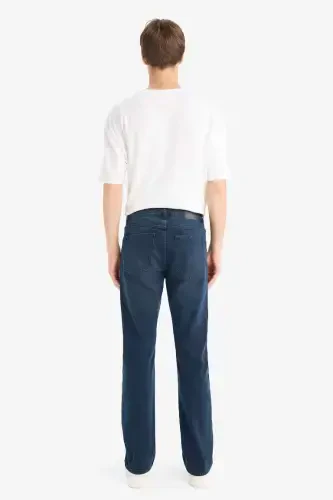 Джинсы Sergio Regular Fit, прямой крой, обычная посадка, узкие штанины, сине-черные - 6