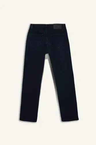 Джинсы Sergio Regular Fit, прямой крой, обычная посадка, узкие штанины, сине-черные - 9