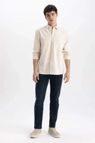 Джинсы Sergio Regular Fit, прямой крой, обычная посадка, узкие штанины, сине-черные - 3