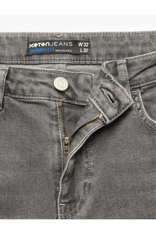 Джинсы скинни, хлопковые, с обычной талией - Mich - 7