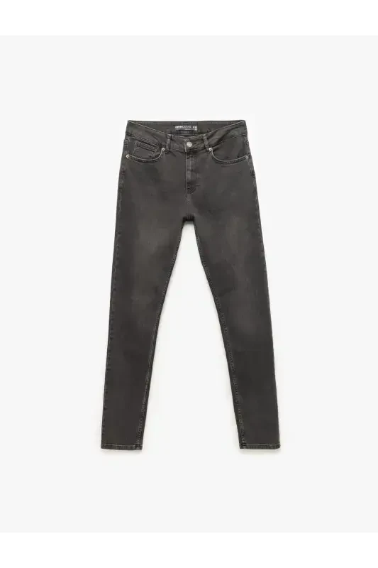 Джинсы скинни, хлопковые, средней посадки - Mich - 1