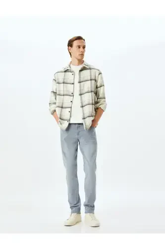 Джинсы Slim Fit Brad J из хлопка с обычной талией - 1