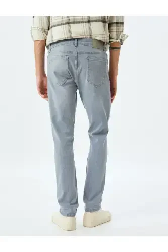 Джинсы Slim Fit Brad J из хлопка с обычной талией - 4