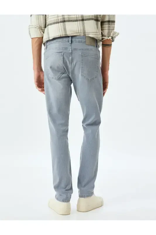 Джинсы Slim Fit Brad J из хлопка с обычной талией - 4