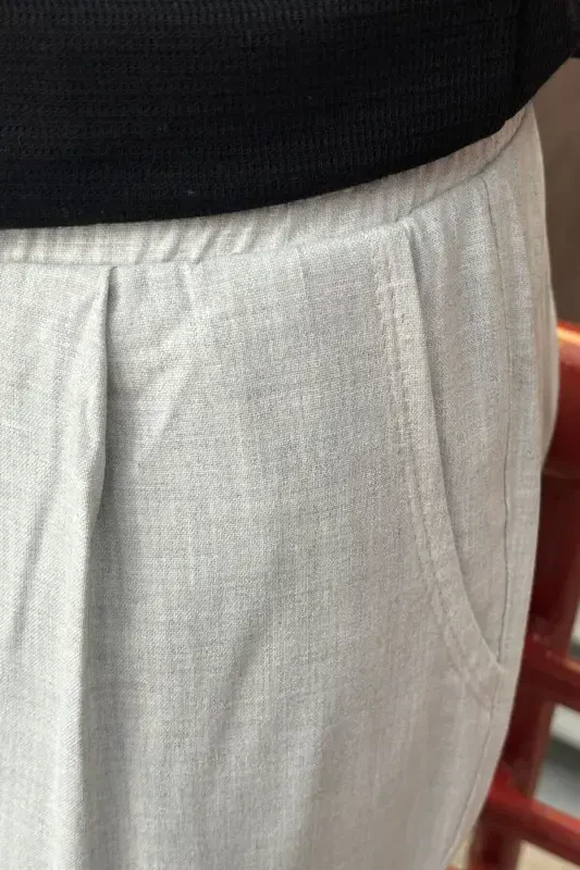 Джоггеры Slim Fit, Old Money Culture, Эластичные, Складки, Эластичный Пояс и Манжеты 24INP199D - 6