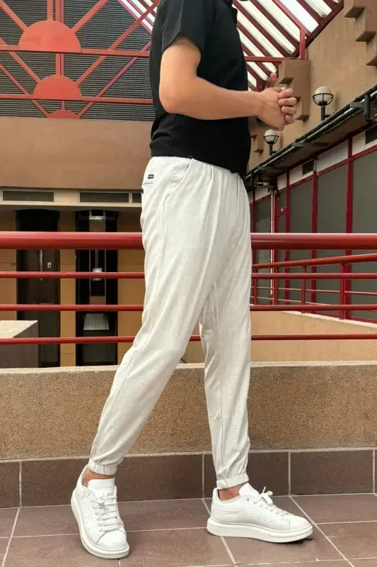 Джоггеры Slim Fit, Old Money Culture, Эластичные, Складки, Эластичный Пояс и Манжеты 24INP199D - 7