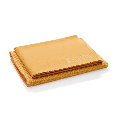 E-Cloth Microfiber Oyna Tozalash Mato Komplekti - Derazalar, Ko'zgular, Mashinalar, Linzalari, Ko'zoynaklar va Boshqalar uchun Oyna Tozalash Mato, Dog'siz Toza, Mashinada Yuviladigan Qayta Foydalanishga Yaroqli Sochiq - Mandarin Apelsin - E-CLOTH