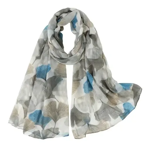 E-Clover Fashion Ayollar uchun yengil ro'mol Bahor/Yoz Qish uchun o'ralgan ro'mol 