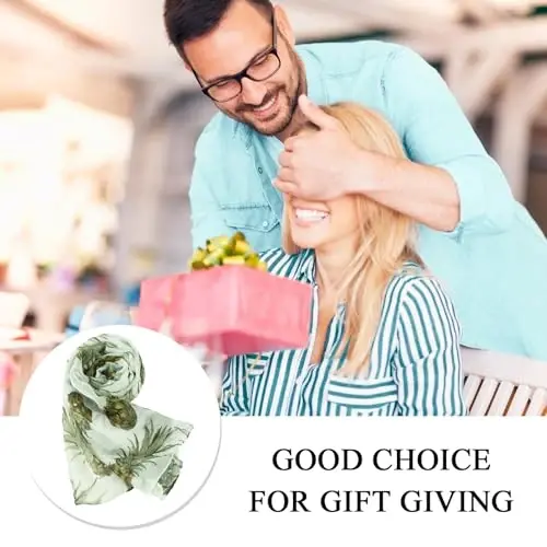 E-Clover Fashion Scarf for Women Lightweight Scarves Shawl Wrap for Spring/Summer Winter - 3