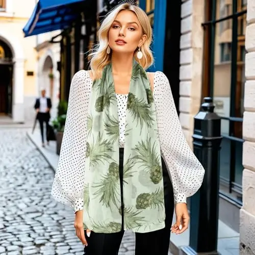 E-Clover Fashion Scarf for Women Lightweight Scarves Shawl Wrap for Spring/Summer Winter - 6