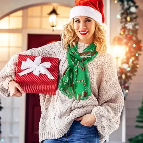 E-Clover Fashion Scarf for Women Lightweight Scarves Shawl Wrap for Spring/Summer Winter - 7