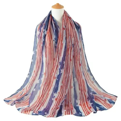 E-Clover Fashion Scarf for Women Lightweight Scarves Shawl Wrap for Spring/Summer Winter - 3