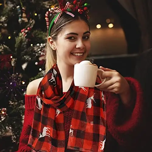 E-Clover Fashion Scarf for Women Lightweight Scarves Shawl Wrap for Spring/Summer Winter - 3