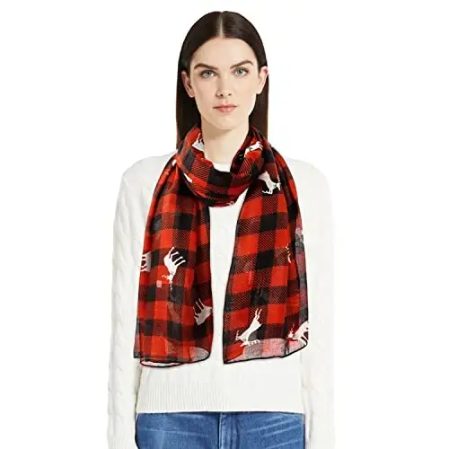 E-Clover Fashion Scarf for Women Lightweight Scarves Shawl Wrap for Spring/Summer Winter - 5