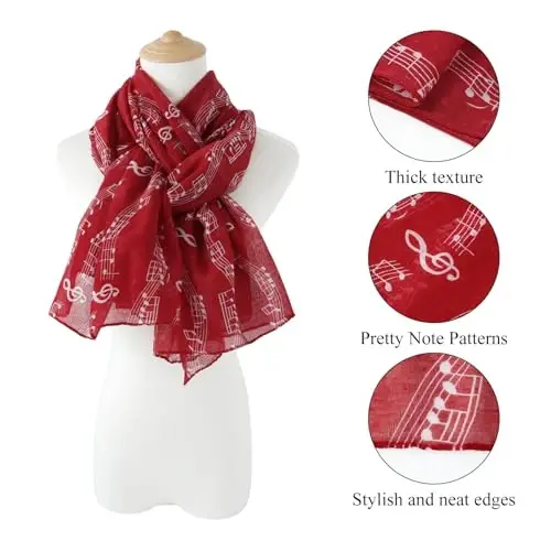 E-Clover Fashion Scarf for Women Lightweight Scarves Shawl Wrap for Spring/Summer Winter - 2