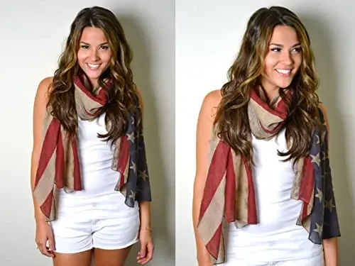 E-Clover Fashion Scarf for Women Lightweight Scarves Shawl Wrap for Spring/Summer Winter - E-CLOVER (1)