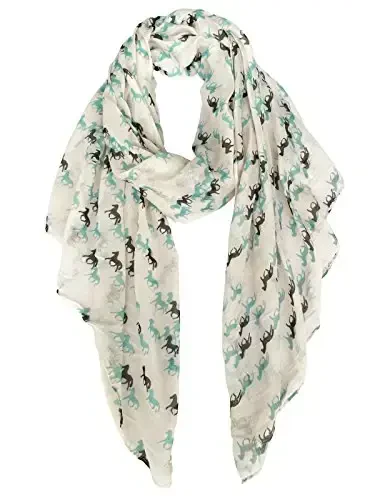 E-Clover Fashion Scarf for Women Lightweight Scarves Shawl Wrap for Spring/Summer Winter - 1