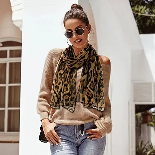 E-Clover Fashion Scarf for Women Lightweight Scarves Shawl Wrap for Spring/Summer Winter - E-CLOVER (1)