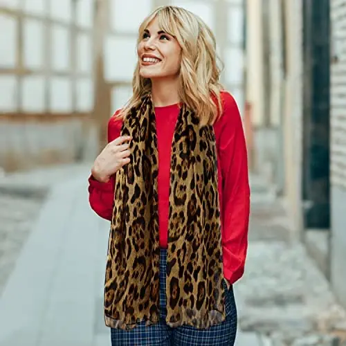 E-Clover Fashion Scarf for Women Lightweight Scarves Shawl Wrap for Spring/Summer Winter - 5