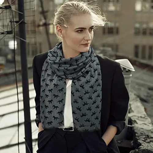 E-Clover Fashion Scarf for Women Lightweight Scarves Shawl Wrap for Spring/Summer Winter - 2