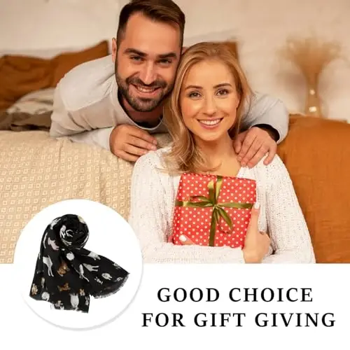 E-Clover Fashion Scarf for Women Lightweight Scarves Shawl Wrap for Spring/Summer Winter - 3