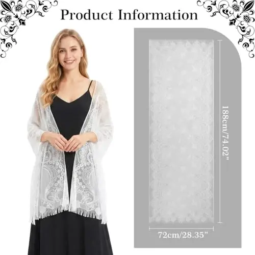 E-Clover Fashion Scarf for Women Lightweight Scarves Shawl Wrap for Spring/Summer Winter - E-CLOVER (1)