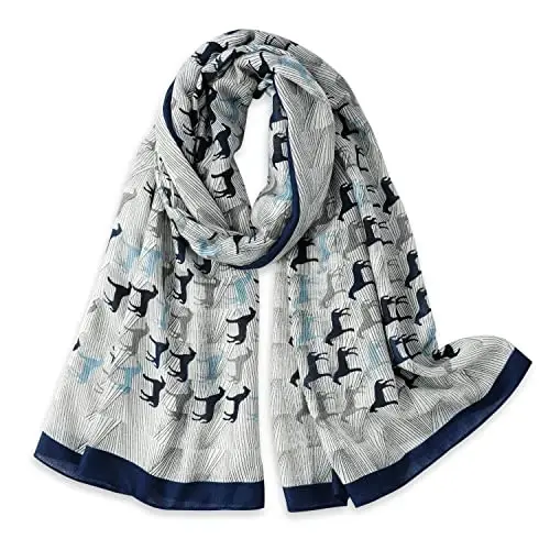 E-Clover Fashion Scarf for Women Lightweight Scarves Shawl Wrap for Spring/Summer Winter - 1