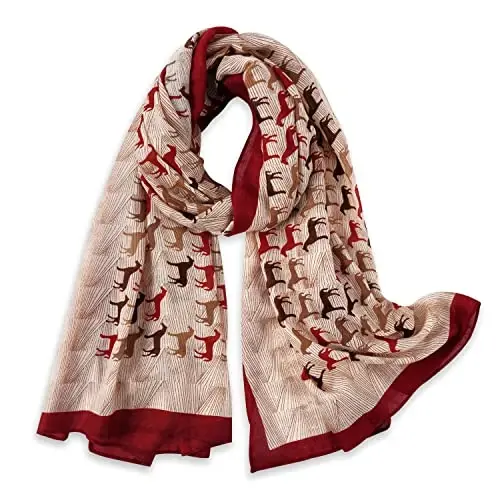 E-Clover Fashion Scarf for Women Lightweight Scarves Shawl Wrap for Spring/Summer Winter - 1