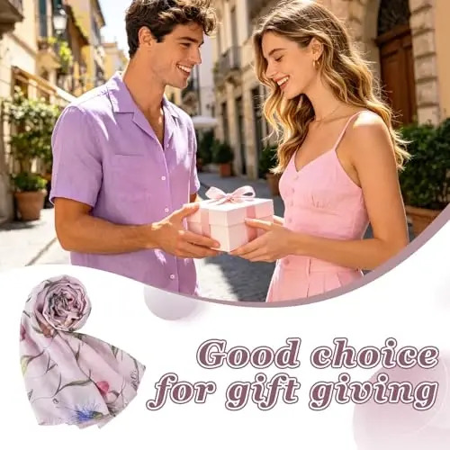 E-Clover Kadın Moda Atkısı İlkbahar/Yaz Kış için Hafif Atkılar Şal Sarma - 3