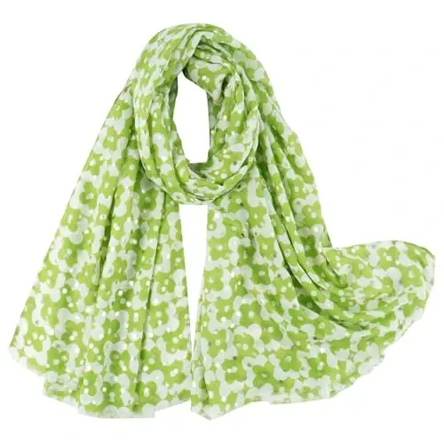 E-Clover Fashion Scarf for Women Lightweight Scarves Shawl Wrap for Spring/Summer Winter - 1