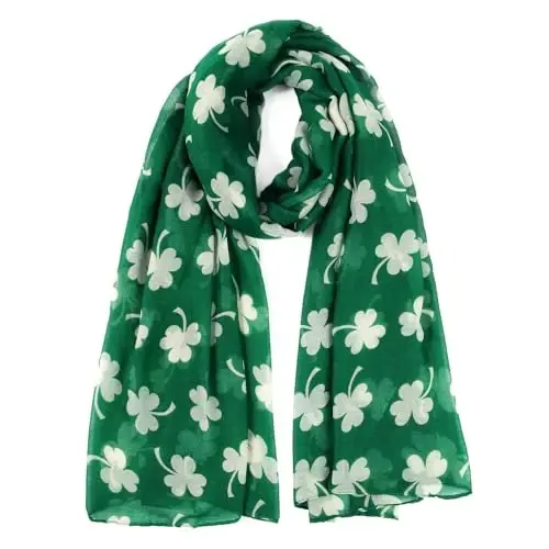 E-Clover Fashion Scarf for Women Lightweight Scarves Shawl Wrap for Spring/Summer Winter - E-CLOVER
