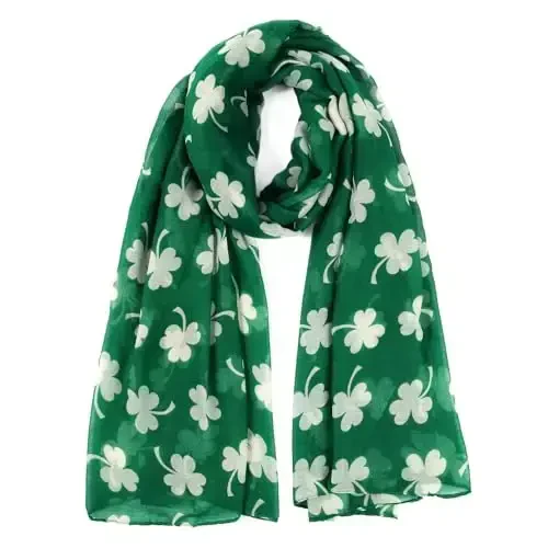 E-Clover Fashion Scarf for Women Lightweight Scarves Shawl Wrap for Spring/Summer Winter - E-CLOVER