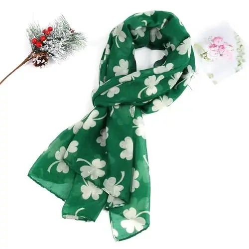 E-Clover Fashion Scarf for Women Lightweight Scarves Shawl Wrap for Spring/Summer Winter - 6